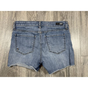 KUT FROM THE KLOTH Short Blue Denim Cut-Off Jean Shorts Women's Sz 4 Raw Hem